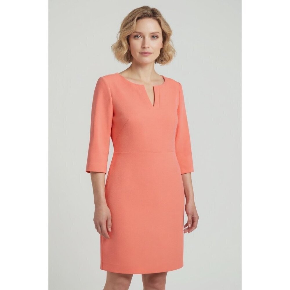 NWT Adrianna Papell Melon Crepe Sheath Dress – Women’s Size 8